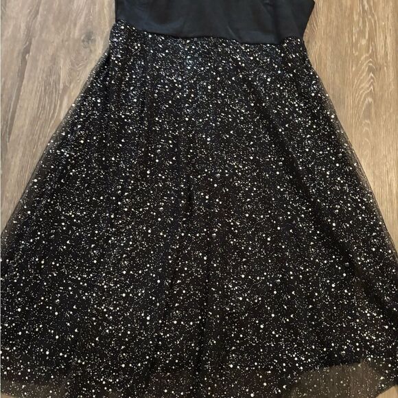 Amazon Black Glitter Evening Dress Sz XL - Picture 8 of 10
